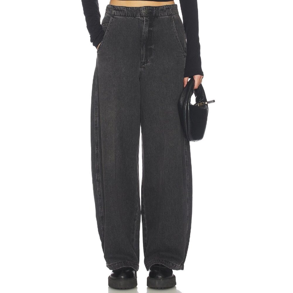 Lottie High Rise Relaxed Bowed Jeans Size 25 NWT